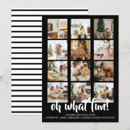 Oh What Fun Photo Kerstmis Aangepast Feestdagenkaart
