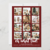 Oh What Fun Photo Kerstmis Aangepast Feestdagenkaart (Voorkant)