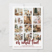 Oh What Fun Photo Kerstmis Aangepast Feestdagenkaart (Voorkant)