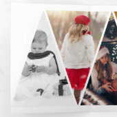 Oh What Fun Photo Personated Kerstmis Drieluik Wenskaart (Binnenzijde eerst)