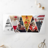 Oh What Fun Photo Personated Kerstmis Drieluik Wenskaart (Binnen)