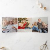 Oh What Fun Photo Personated Kerstmis Drieluik Wenskaart (Binnen)