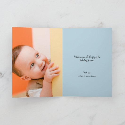 Oh What Fun | Pinguïn | Kerstfeest voor het gezin  Kaart (Binnen)