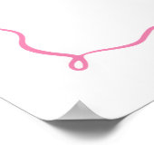 Oh What Fun Pink Car Girl 1st Birthday Welcome Poster (Hoek)