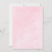 Oh What Fun Pink & Gold Winter Sleigh Birthday Kaart (Achterkant)