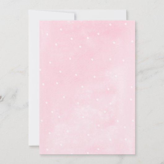 Oh What Fun Pink & Gold Winter Sleigh Birthday Kaart (Achterkant)