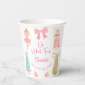 Oh What Fun Pink Nutcracker Birthday Papieren Bekers (Voorkant)