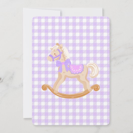 Oh What Fun Purple Nutcracker Birthday Kaart (Achterkant)