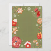 Oh What Fun Red& Green Christmas Holiday Birthday Kaart (Achterkant)