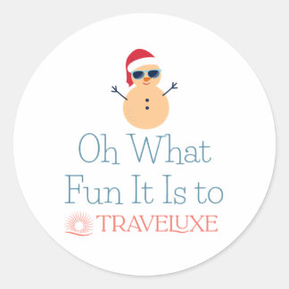 Oh What Fun Ronde Sticker