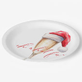 Oh What Fun Santa Paper Plate Papieren Bordje (Gekanteld)