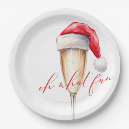 Oh What Fun Santa Paper Plate Papieren Bordje