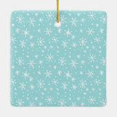 Oh What Fun Single Photo Kerstmis Keramisch Ornament (Achterkant)