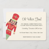 "Oh What Fun" Speelgoed Soldaat | Kerstfeest Kaart (Voorkant)