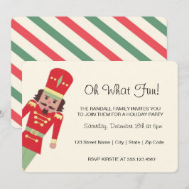 "Oh What Fun" Speelgoed Soldaat | Kerstfeest Kaart