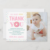 Oh What Fun Sweet Donuts Birthday Party Foto Bedankkaart (Voorkant)