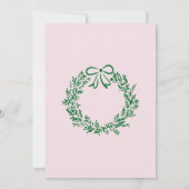 Oh What Fun whimsical Christmas tree 1st birthday Aankondiging (Achterkant)