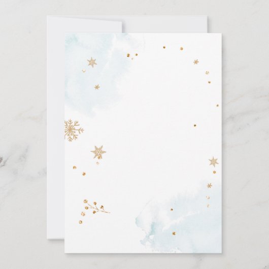 Oh What Fun Winter Sleigh Boy 1st Birthday Kaart (Achterkant)