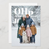 Oh What Pure Joy Holiday Photo Feestdagenkaart (Voorkant / Achterkant)