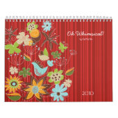 Oh Whimsical! Aangepaste Flexi-agenda 2012 Kalender (Hoes)