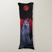 Oh Wolf Moon | Gothic Body Pillow Lichaamskussen (Voorkant Verticaal)