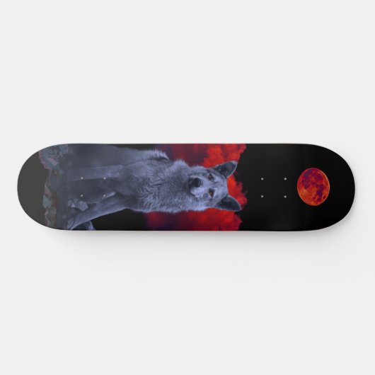 Oh Wolf Moon | Gothic Werewolf Skateboard (Horizontaal)