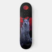 Oh Wolf Moon | Gothic Werewolf Skateboard (Voorkant)