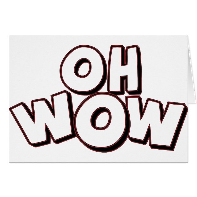 Oh Wow (Voorkant Horizontaal)