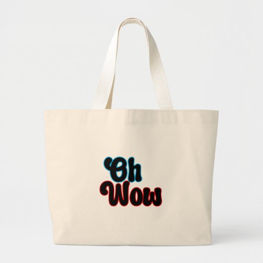 Oh Wow.b Grote Tote Bag (Voorkant)
