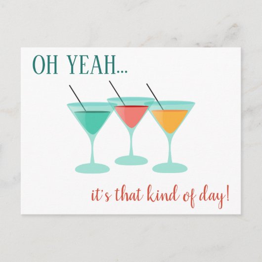 OH YEAH...zo'n dag Briefkaart (Voorkant)