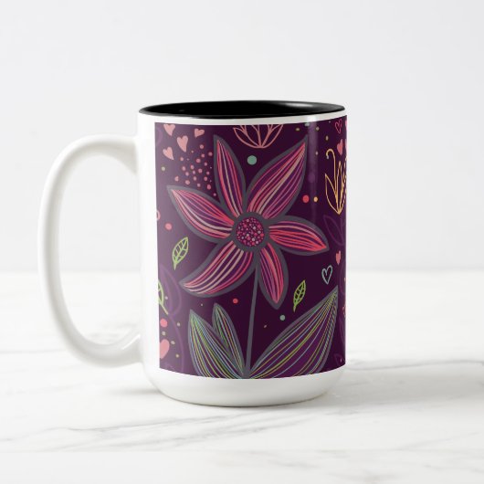 Oh Yellow Birdie Tweekleurige Koffiemok (Links)