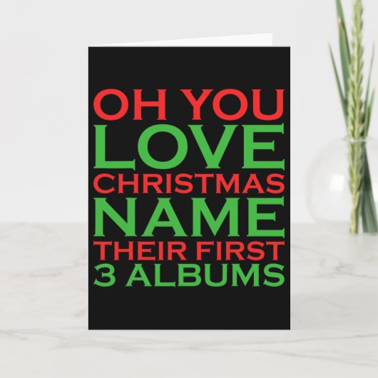 Oh You Love Christmas heeft zijn eerste drie album Kaart (Voorkant)