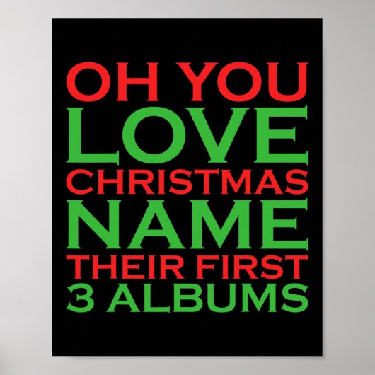 Oh You Love Christmas heeft zijn eerste drie album Poster (Voorkant)