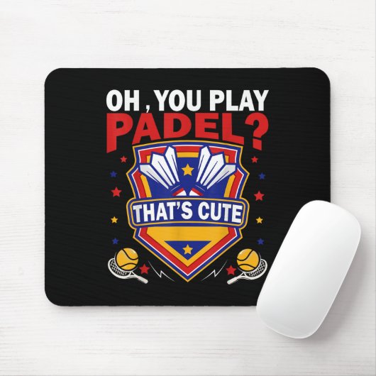 Oh You Play Padel_ Try Badminton Racquets &amp; Sh Muismat (Met muis)
