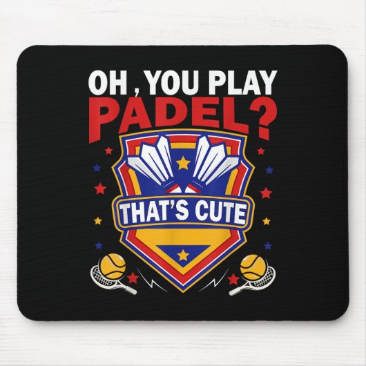 Oh You Play Padel_ Try Badminton Racquets & Sh Muismat (Voorkant)