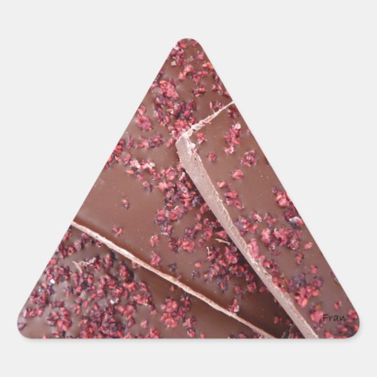 oh yummie chocolade sticker (Voorkant)
