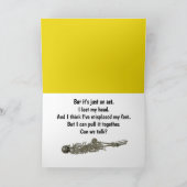 Oh zeker, ik zie eruit alsof ik plezier heb ... ge kaart (Binnen)