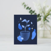 Oh zo blauw bedankkaart (Staand voorkant)