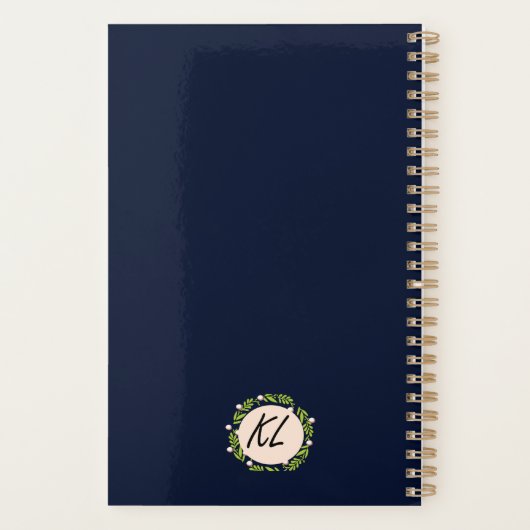 Oh zo blauw Notitieblok Planner (Achterkant)