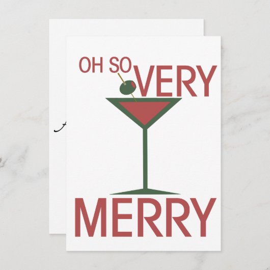 Oh zo HEEL VROLIJK Kerstfeest Kaart (Voorkant / Achterkant)