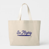 Oh zo machtig auteur pen ontwerp grote tote bag (Achterkant)