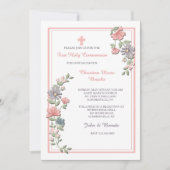 Oh zo roze uitnodiging (Voorkant)