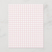 Oh zo Schattige Gingham en Hearts Stationery (Achterkant)
