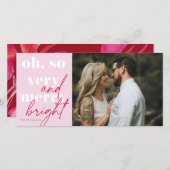 Oh zo vriendelijk en helder kerstfeest feestdagenkaart (Voorkant / Achterkant)