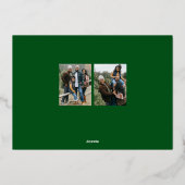 Oh zo Vrolijk Kerstfeest Folie Feestdagenkaart (Achterkant)