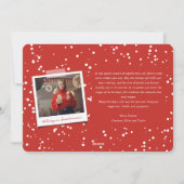 Oh zo vrolijk wit script moderne kerstfoto feestdagenkaart (Achterkant)