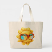 Oh Zonnige Dag Grote Tote Bag (Achterkant)
