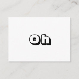 Oh, zwarte witte gedurfde moderne kaart