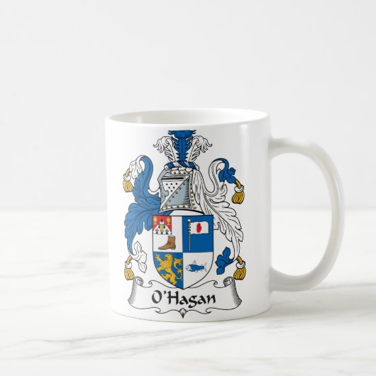 O'Hagan Family Crest Koffiemok (Rechts)