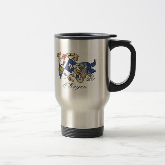 O'Hagan Family Crest Reisbeker (Rechts)